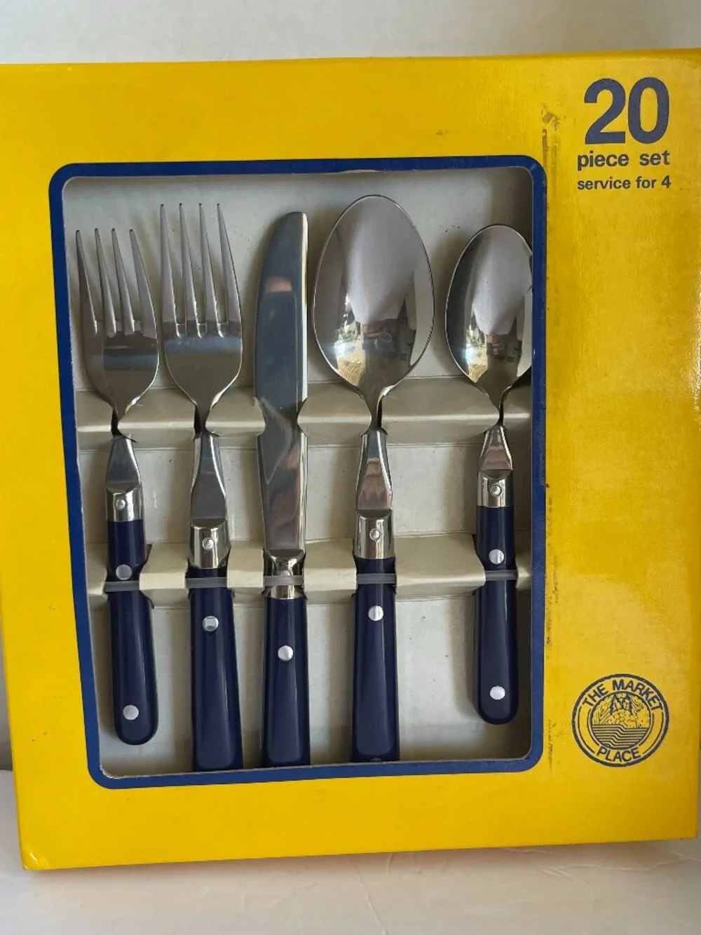 Market Place Stainless Steel 20 Piece Set Service for 4 